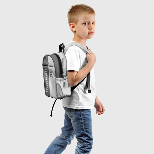 Детский рюкзак 3D с принтом Пикник, вид сзади #1