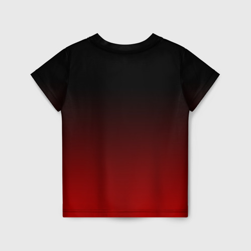 Детская футболка 3D с принтом Code Geass logo gradient, вид сзади #1