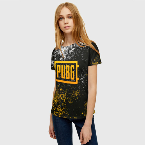Женская футболка 3D с принтом PUBG ПАБГ, фото на моделе #1