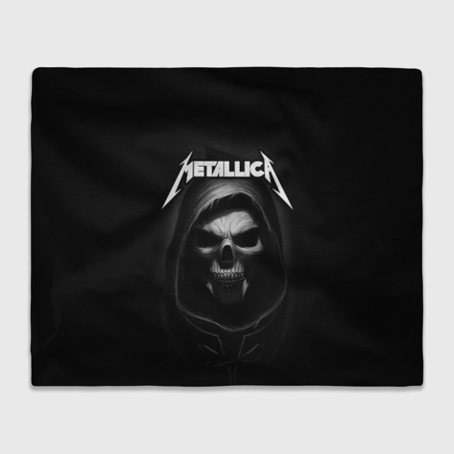 Плед 3D с принтом Metallica, вид спереди #2