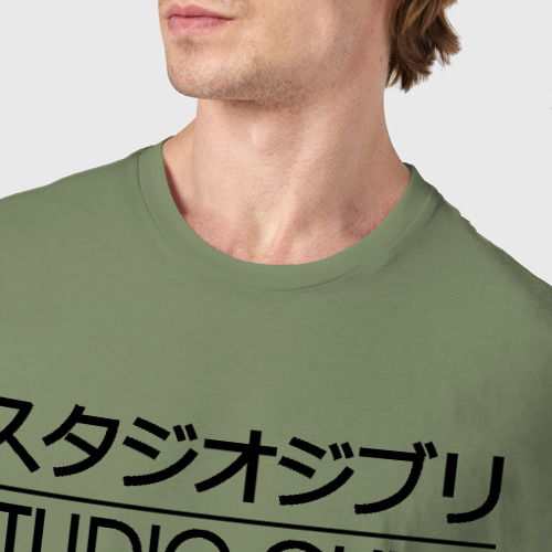 Мужская футболка хлопок с принтом STUDIO GHIBLI, фото #4