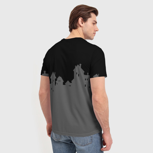 Мужская футболка 3D с принтом ЪУЪ СЪУКА, вид сзади #2