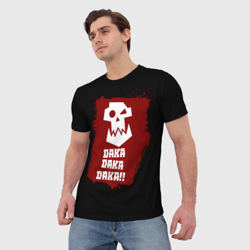 Мужская футболка 3D с принтом Daka-дакка: орки, фото на моделе #1