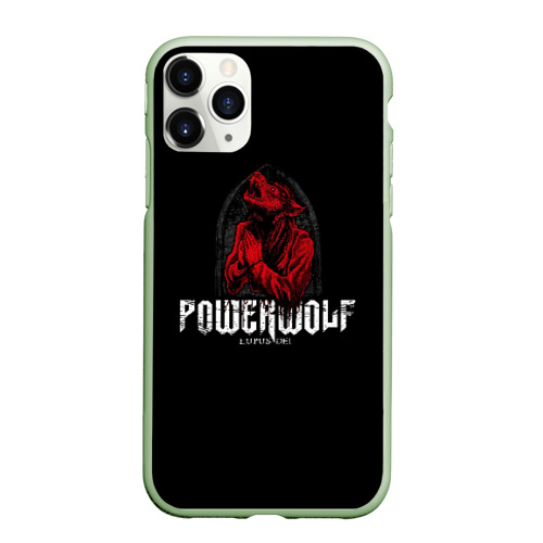 Чехол для iPhone 11 Pro матовый с принтом Powerwolf, вид спереди #2