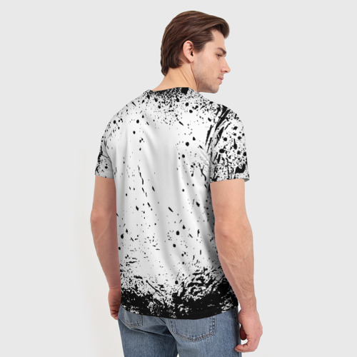 Мужская футболка 3D с принтом MARSHMELLO MELT, вид сзади #2