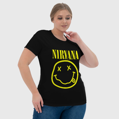 Женская футболка 3D с принтом NIRVANA | НИРВАНА, фото #4