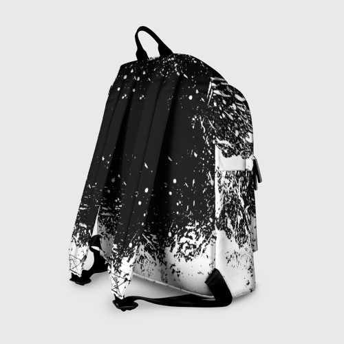 Рюкзак 3D с принтом Черный клевер лого, вид сзади #1