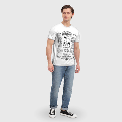Мужская футболка 3D с принтом Queen, вид сбоку #3