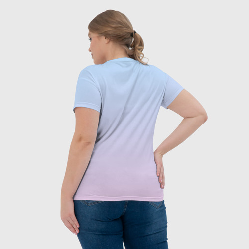 Женская футболка 3D с принтом Dead Inside, вид сзади #2