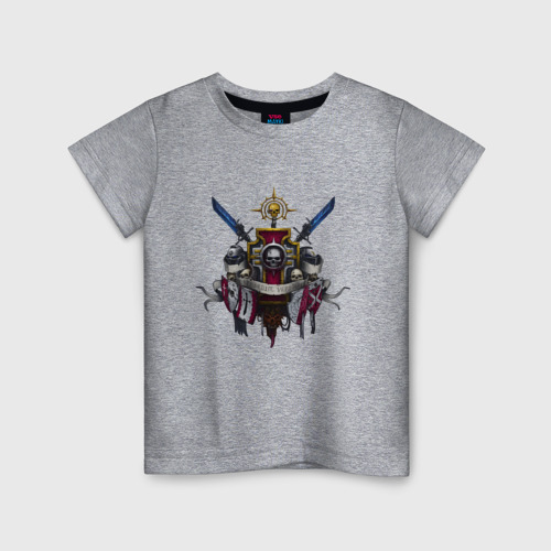 Детская футболка хлопок с принтом Warhammer 40K, вид спереди #2