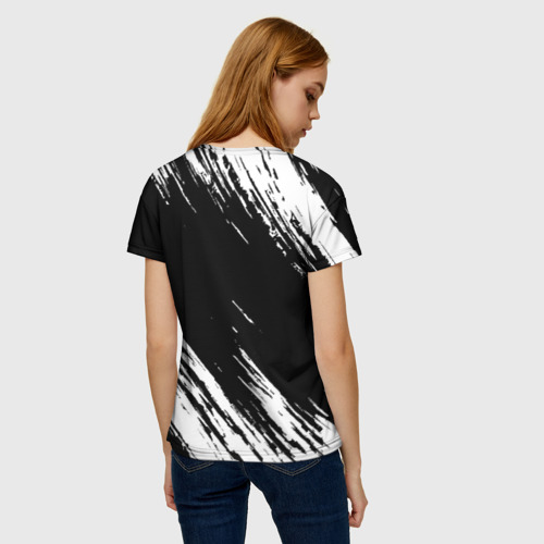 Женская футболка 3D с принтом MARSHMELLO, вид сзади #2