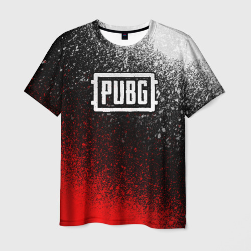 Мужская футболка 3D с принтом PUBG, вид спереди #2