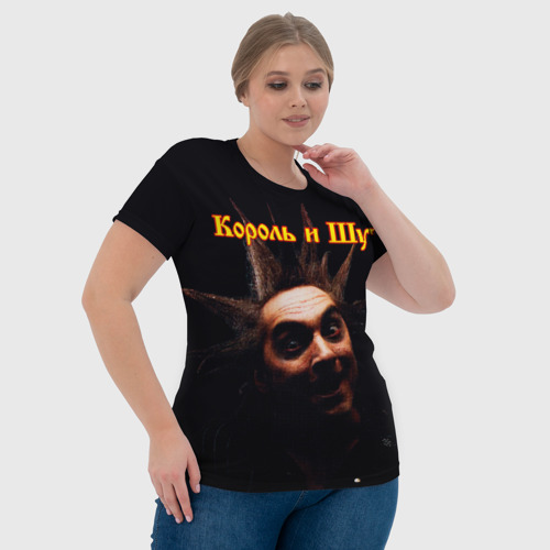 Женская футболка 3D с принтом Король и Шут и анархия с обратки, фото #4