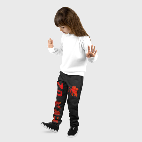 Детские брюки 3D с принтом Eva 02, фото на моделе #1
