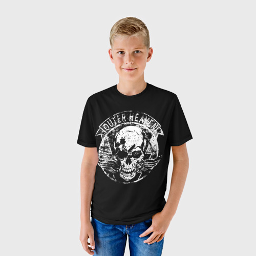 Детская футболка 3D с принтом METAL GEAR, фото на моделе #1