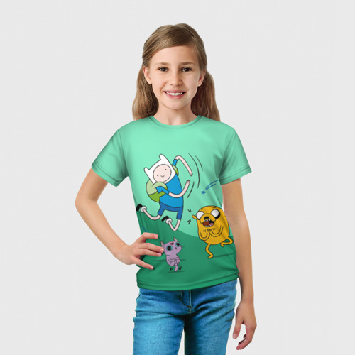 Детская 3D футболка с принтом Flex, вид сбоку #3