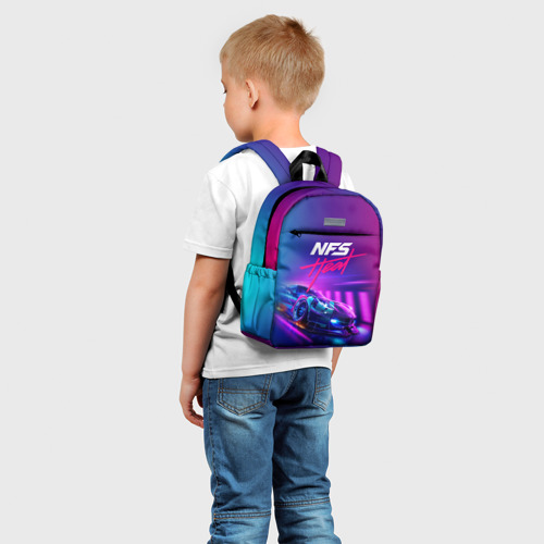 Детский рюкзак 3D с принтом Need for Speed - heat 2019, фото на моделе #1