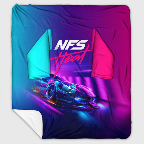 Плед с рукавами с принтом Need for Speed - heat 2019, вид спереди #2