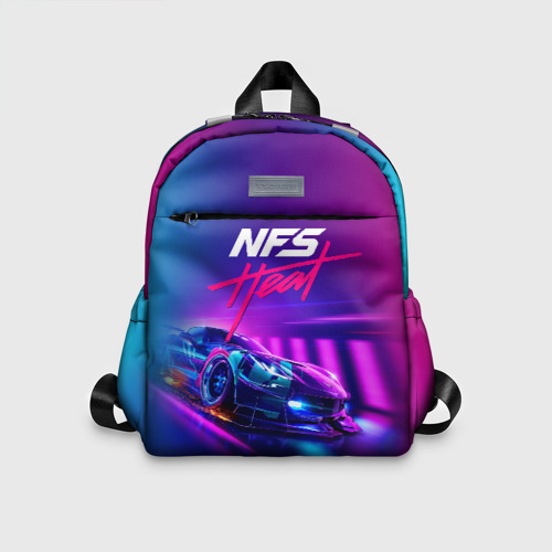 Детский рюкзак 3D с принтом Need for Speed - heat 2019, вид спереди #2