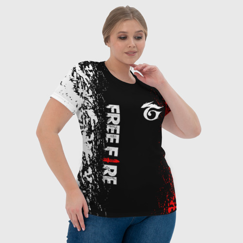 Женская футболка 3D с принтом GARENA FREE FIRE, фото #4