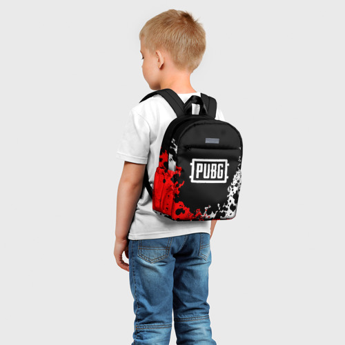 Детский рюкзак 3D с принтом PUBG | ПАБГ, фото на моделе #1