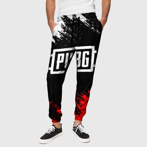 Мужские брюки 3D с принтом PUBG, вид сбоку #3