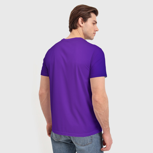 Мужская 3D футболка с принтом Назад в 90, вид сзади #2