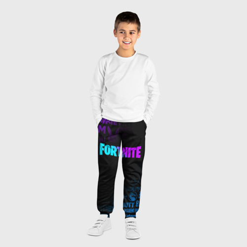 Детские брюки 3D с принтом Fortnite, вид сбоку #3
