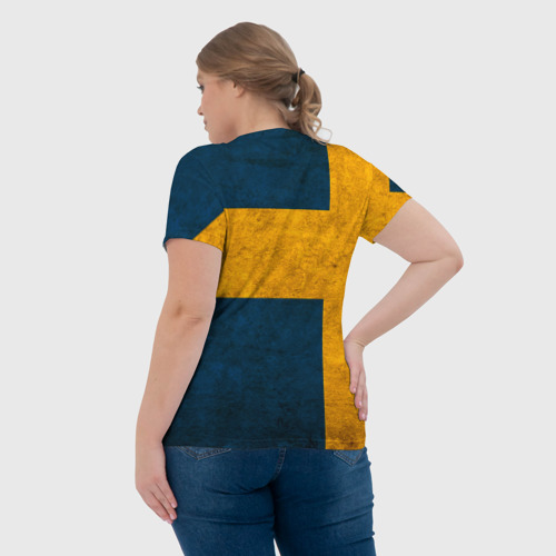 Женская футболка 3D с принтом Sabaton, вид сзади #2