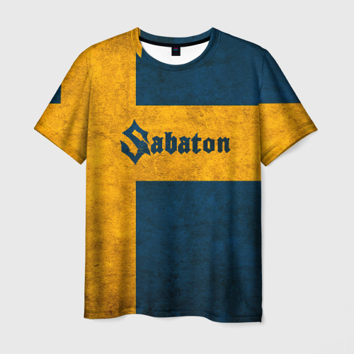 Мужская 3D футболка с принтом Sabaton, вид спереди #2