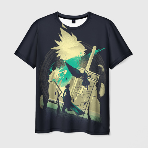 Мужская футболка 3D с принтом Final Fantasy VII, вид спереди #2