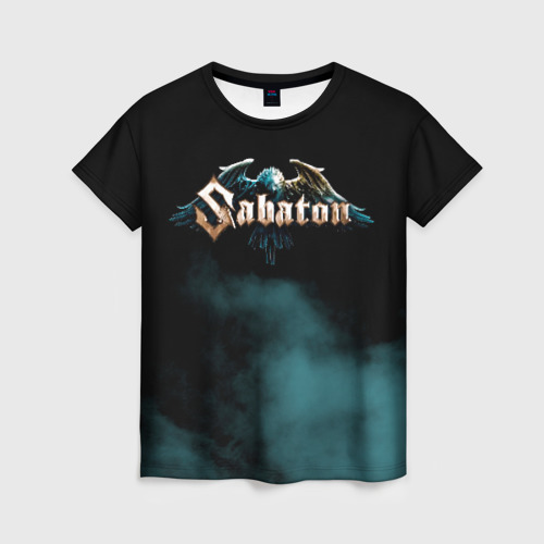 Женская футболка 3D с принтом Sabaton, вид спереди #2