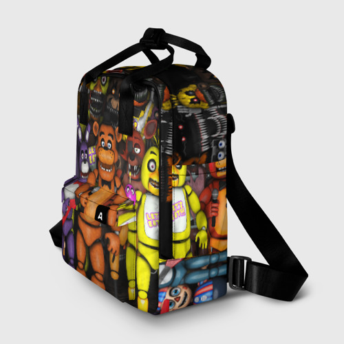 Женский рюкзак 3D с принтом FIVE NIGHTS AT FREDDY\S, фото на моделе #1