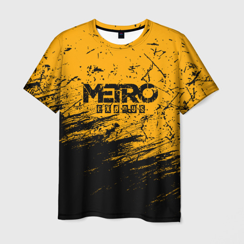 Мужская футболка 3D с принтом METRO EXODUS, вид спереди #2