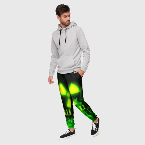 Мужские брюки 3D с принтом STALKER 2 TOXIC FIRE | СТАЛКЕР 2 ТОКСИЧНЫЙ ОГОНЬ, фото на моделе #1