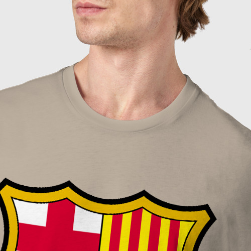 Мужская футболка хлопок с принтом FC BARCELONA (BARCA), фото #4
