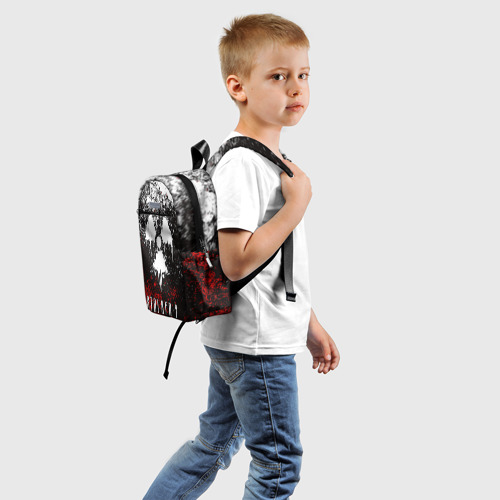 Детский рюкзак 3D с принтом STALKER 2 | СТАЛКЕР 2 РАДИАЦИЯ, вид сзади #1