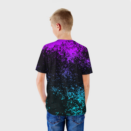 Детская футболка 3D с принтом FORTNITE X, вид сзади #2