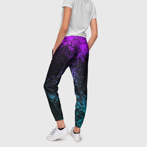 Женские брюки 3D с принтом FORTNITE X, вид сзади #2