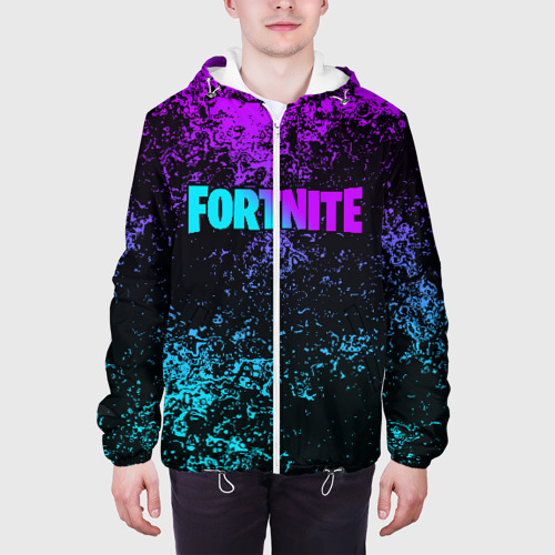 Мужская куртка 3D с принтом FORTNITE X, вид сбоку #3