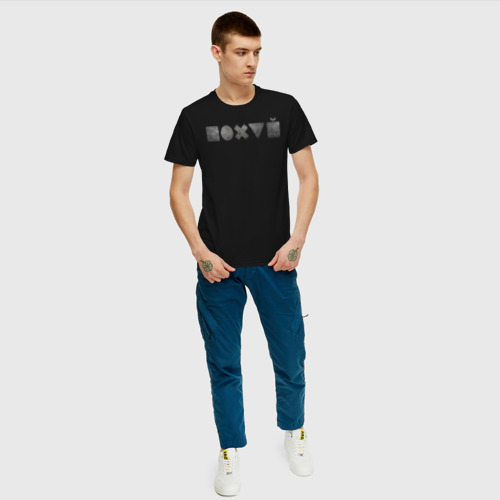 Мужская футболка с принтом Безразличие, вид сбоку #3