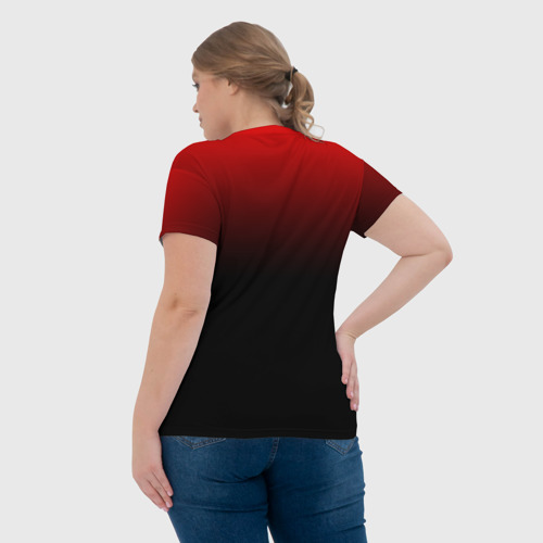 Женская футболка 3D с принтом Led Zeppelin, вид сзади #2