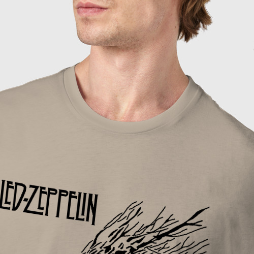 Мужская футболка хлопок с принтом Led Zeppelin, фото #4