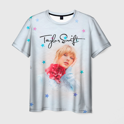 Мужская футболка 3D с принтом Taylor Swift, вид спереди #2