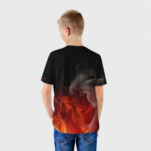 Детская футболка 3D с принтом LED ZEPPELIN, вид сзади #2