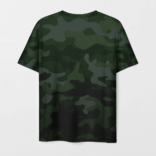 Мужская 3D футболка с принтом Рыболовные войска 2, вид сзади #1