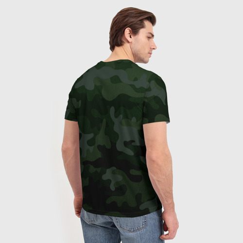 Мужская 3D футболка с принтом Рыболовные войска 2, вид сзади #2