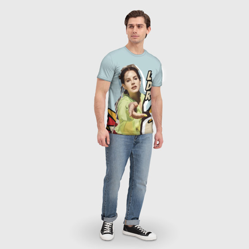 Мужская футболка 3D с принтом Lana Del Ray - NFR!, вид сбоку #3