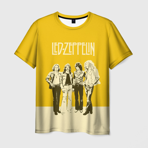 Мужская футболка 3D с принтом Led Zeppelin, вид спереди #2