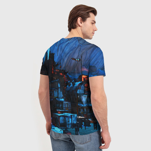 Мужская футболка 3D с принтом BORDERLANDS, вид сзади #2